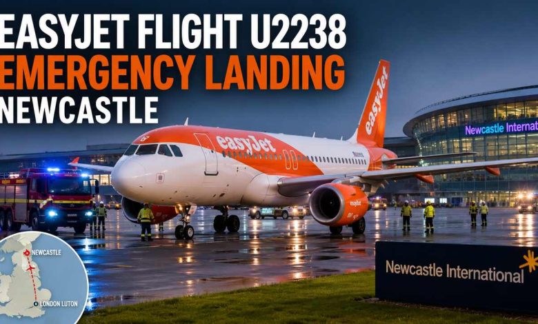 EasyJet Flight U2238 Emergency Landing Newcastle