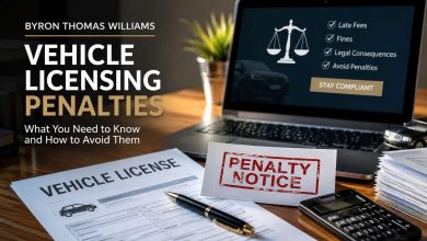 Byron Thomas Williams Vehicle Licensing Penalties