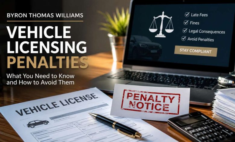 Byron Thomas Williams Vehicle Licensing Penalties