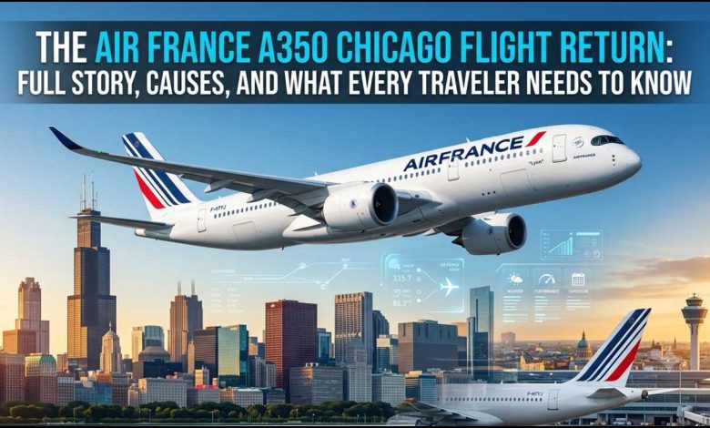 Air France A350 Chicago Flight Return