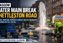 Glasgow Water Main Break Shettleston Road