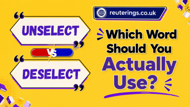 Unselect vs. Deselect