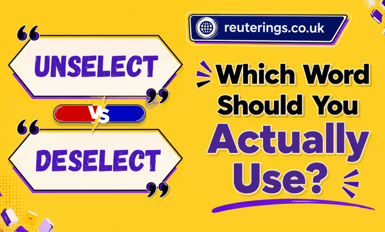 Unselect vs. Deselect